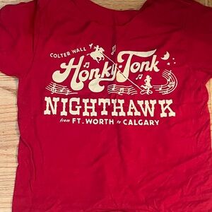Colter Wall Red Honky Tonk Nighthawk T-Shirt
